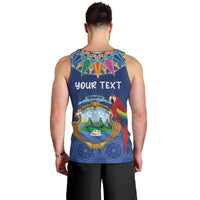 Pura Vida Costa Rica Personalized Men Tank Top Oxcart Ornate Inspired - Wonder Print Shop
