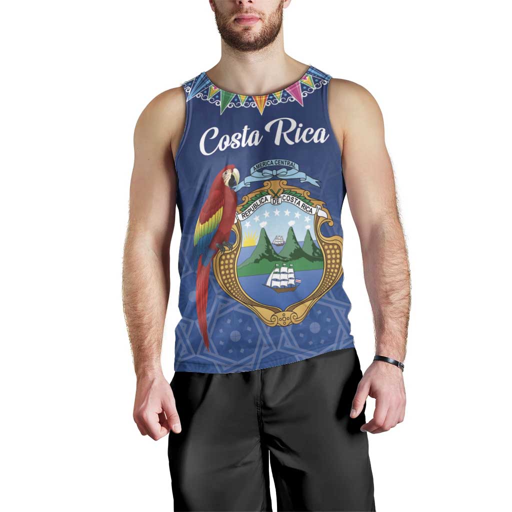 Pura Vida Costa Rica Personalized Men Tank Top Oxcart Ornate Inspired - Wonder Print Shop