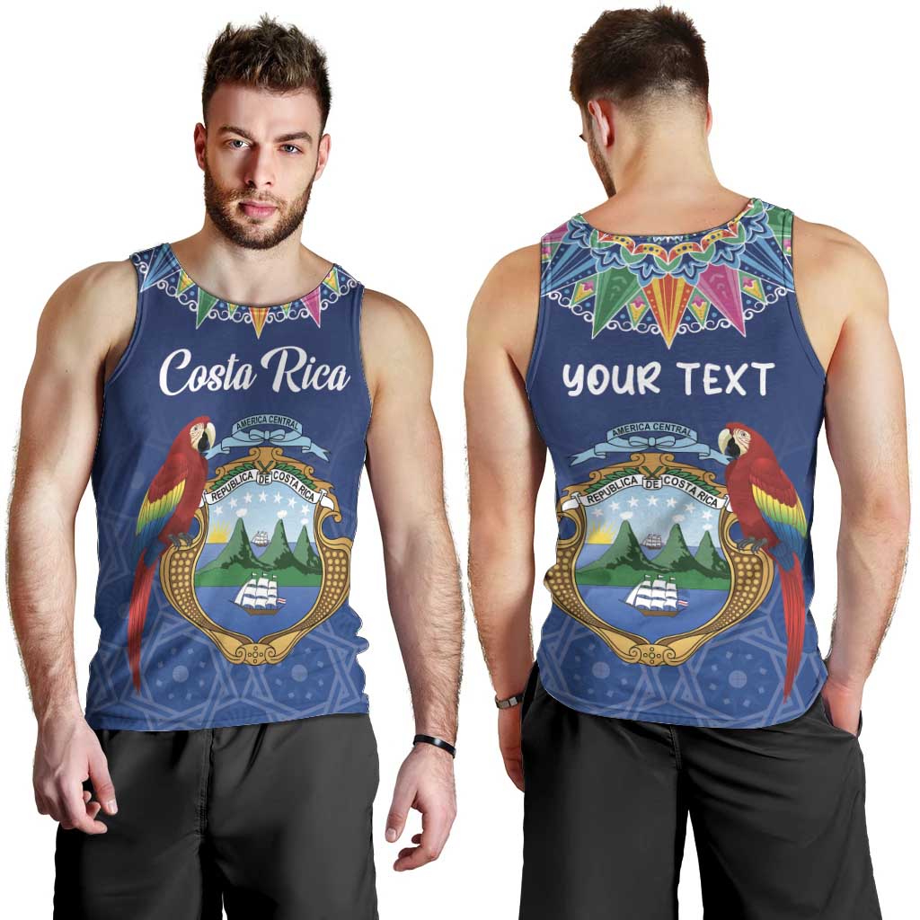 Pura Vida Costa Rica Personalized Men Tank Top Oxcart Ornate Inspired - Wonder Print Shop
