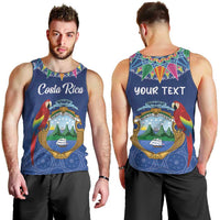 Pura Vida Costa Rica Personalized Men Tank Top Oxcart Ornate Inspired - Wonder Print Shop
