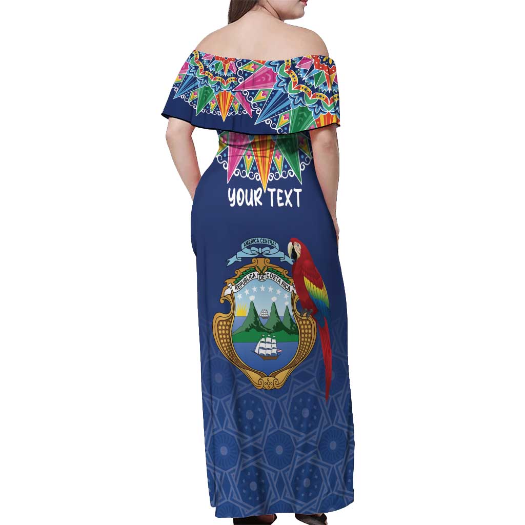 Pura Vida Costa Rica Personalized Off Shoulder Maxi Dress Oxcart Ornate Inspired - Wonder Print Shop
