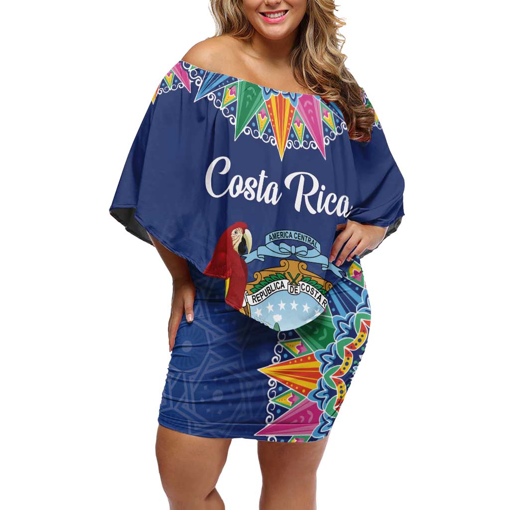 Pura Vida Costa Rica Personalized Off Shoulder Short Dress Oxcart Ornate Inspired - Wonder Print Shop