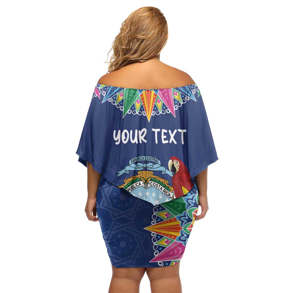 Pura Vida Costa Rica Personalized Off Shoulder Short Dress Oxcart Ornate Inspired - Wonder Print Shop