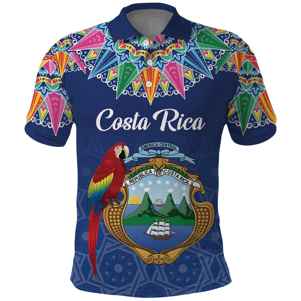 Pura Vida Costa Rica Personalized Polo Shirt Oxcart Ornate Inspired - Wonder Print Shop