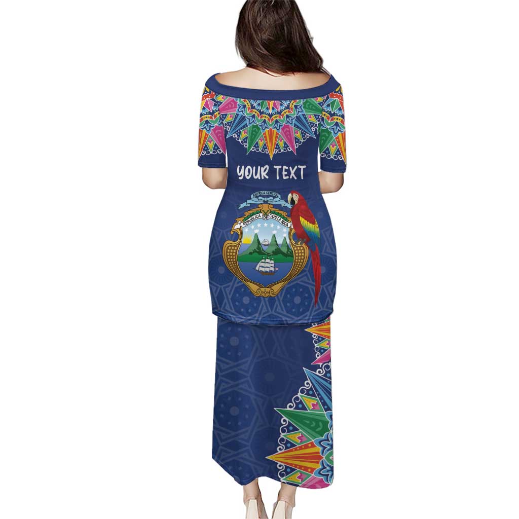 Pura Vida Costa Rica Personalized Puletasi Oxcart Ornate Inspired - Wonder Print Shop