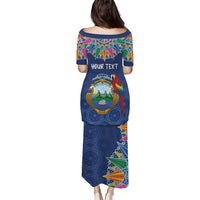 Pura Vida Costa Rica Personalized Puletasi Oxcart Ornate Inspired - Wonder Print Shop