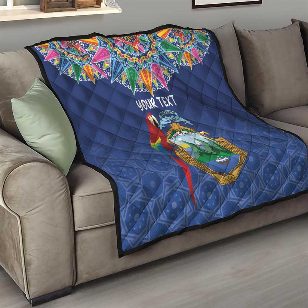 Pura Vida Costa Rica Personalized Quilt Oxcart Ornate Inspired - Wonder Print Shop