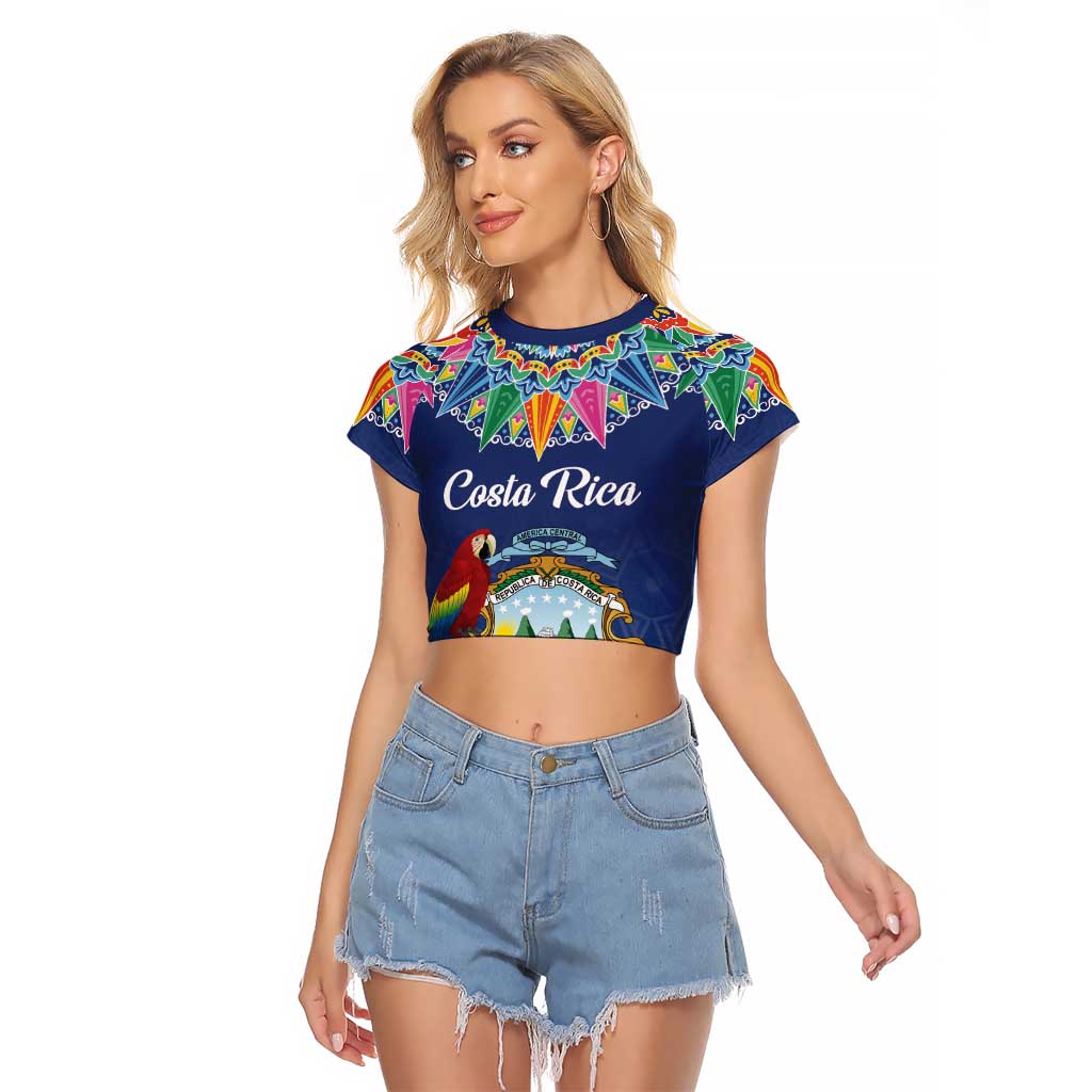 Pura Vida Costa Rica Personalized Raglan Cropped T Shirt Oxcart Ornate Inspired - Wonder Print Shop