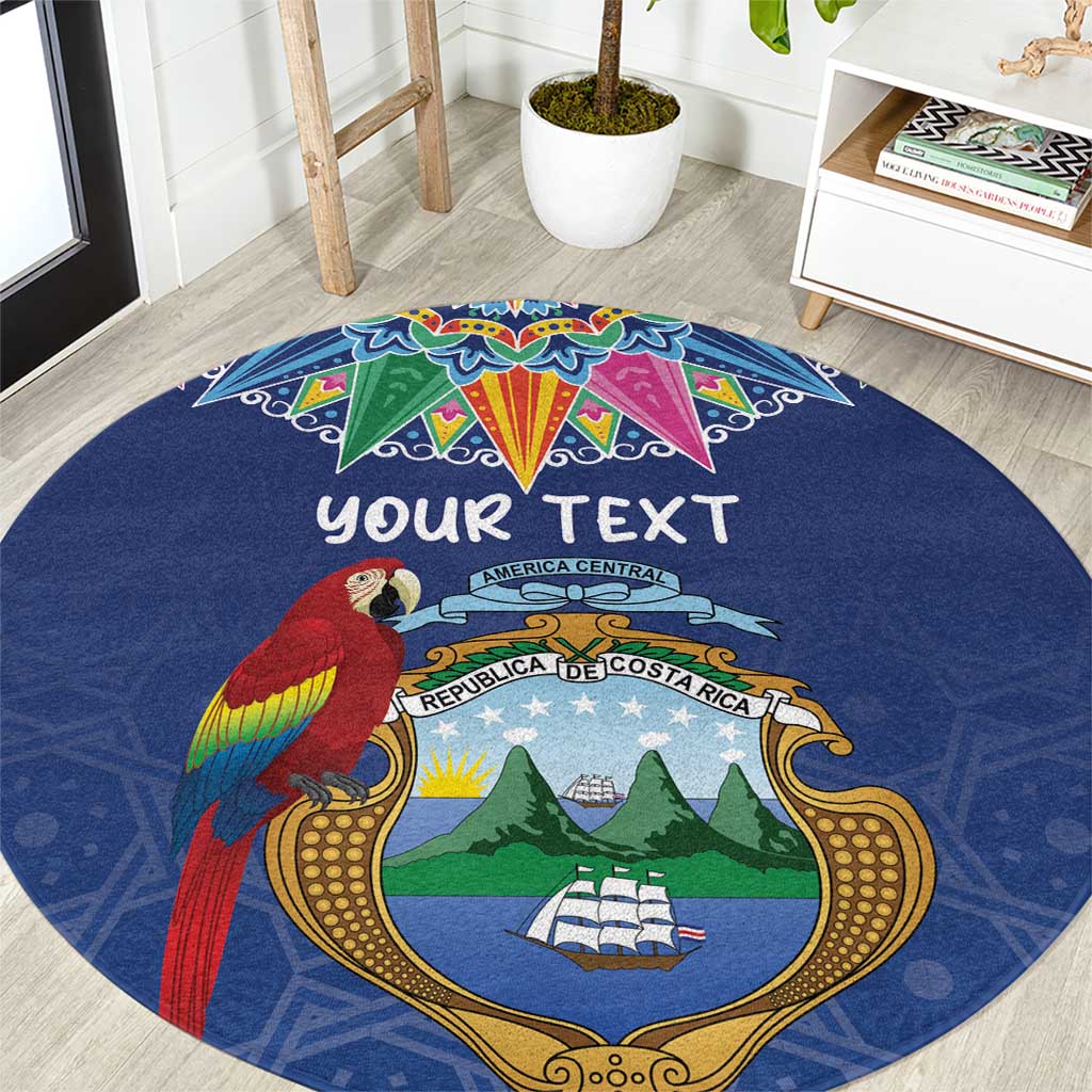 Pura Vida Costa Rica Personalized Round Carpet Oxcart Ornate Inspired - Wonder Print Shop
