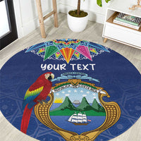 Pura Vida Costa Rica Personalized Round Carpet Oxcart Ornate Inspired - Wonder Print Shop