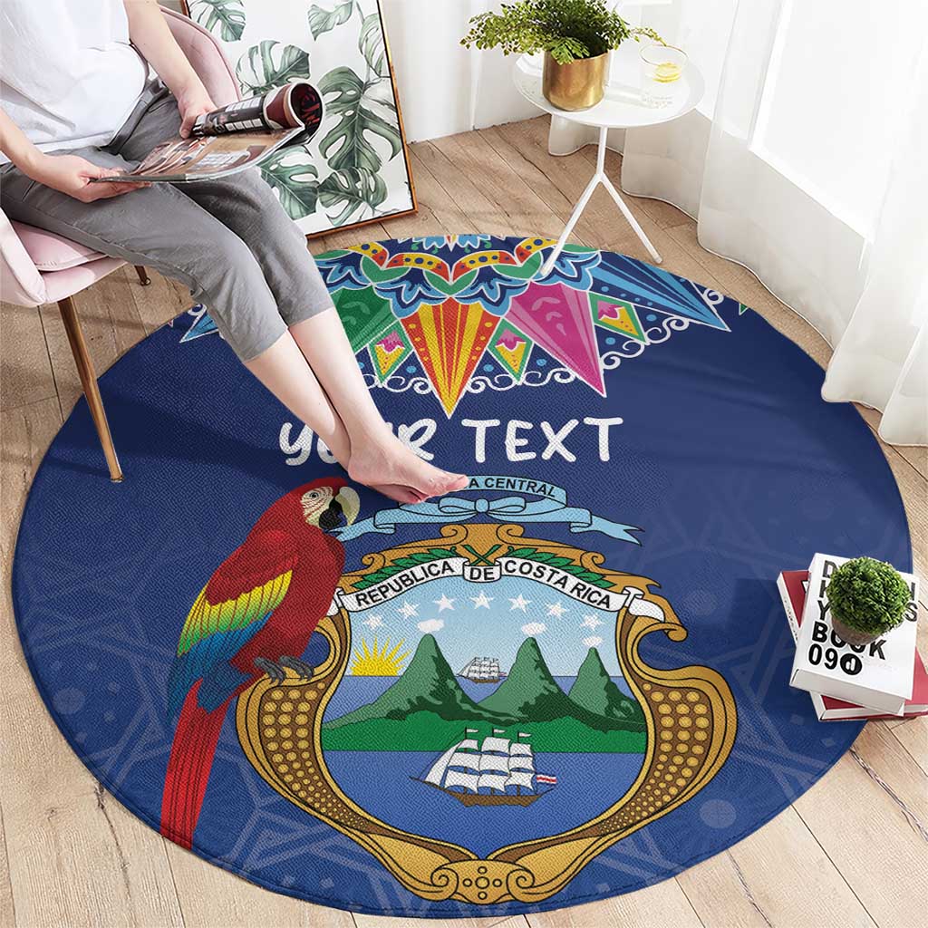 Pura Vida Costa Rica Personalized Round Carpet Oxcart Ornate Inspired - Wonder Print Shop