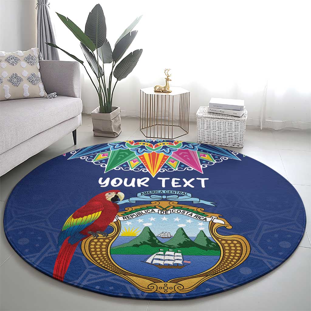 Pura Vida Costa Rica Personalized Round Carpet Oxcart Ornate Inspired - Wonder Print Shop