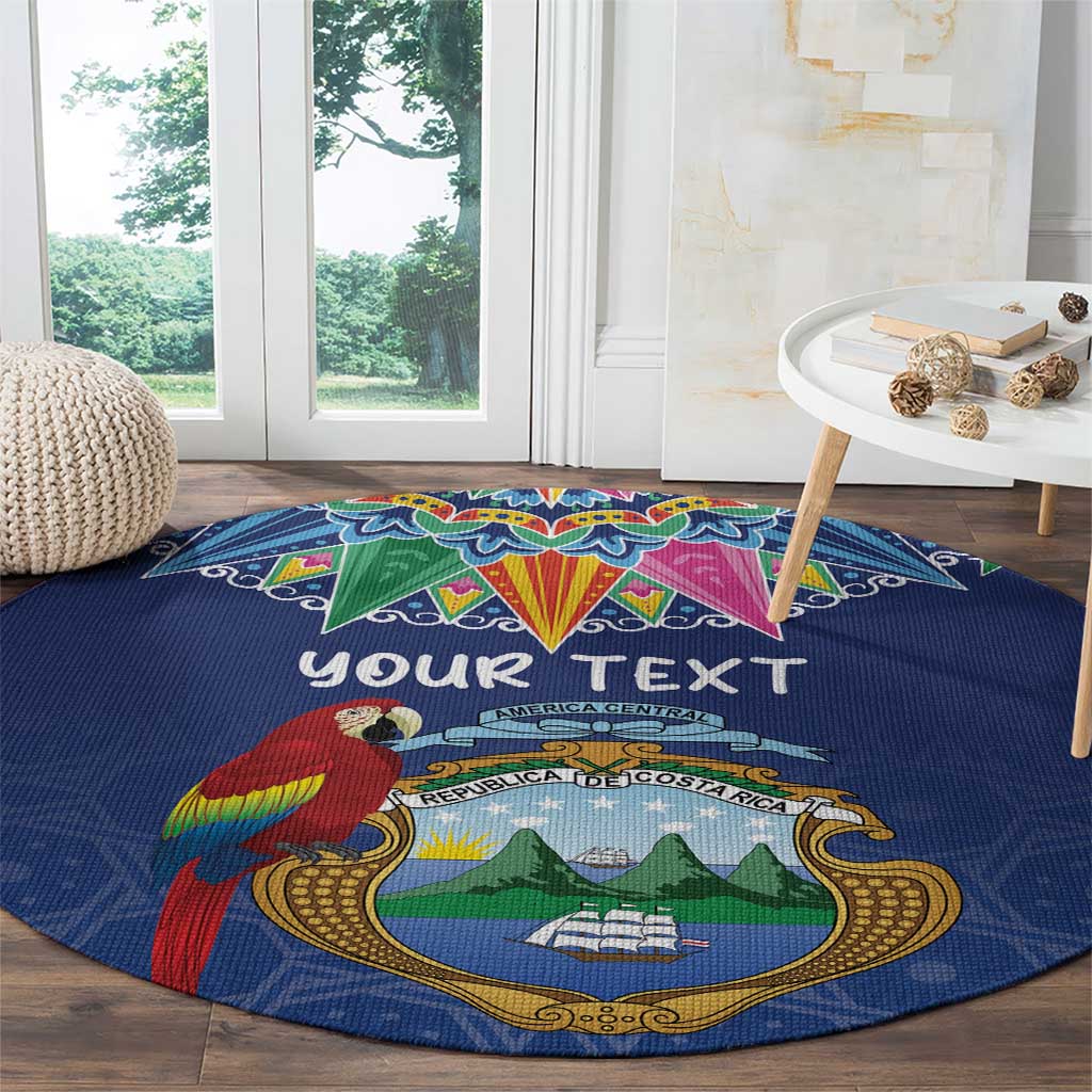Pura Vida Costa Rica Personalized Round Carpet Oxcart Ornate Inspired - Wonder Print Shop