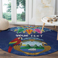 Pura Vida Costa Rica Personalized Round Carpet Oxcart Ornate Inspired - Wonder Print Shop