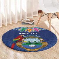 Pura Vida Costa Rica Personalized Round Carpet Oxcart Ornate Inspired - Wonder Print Shop