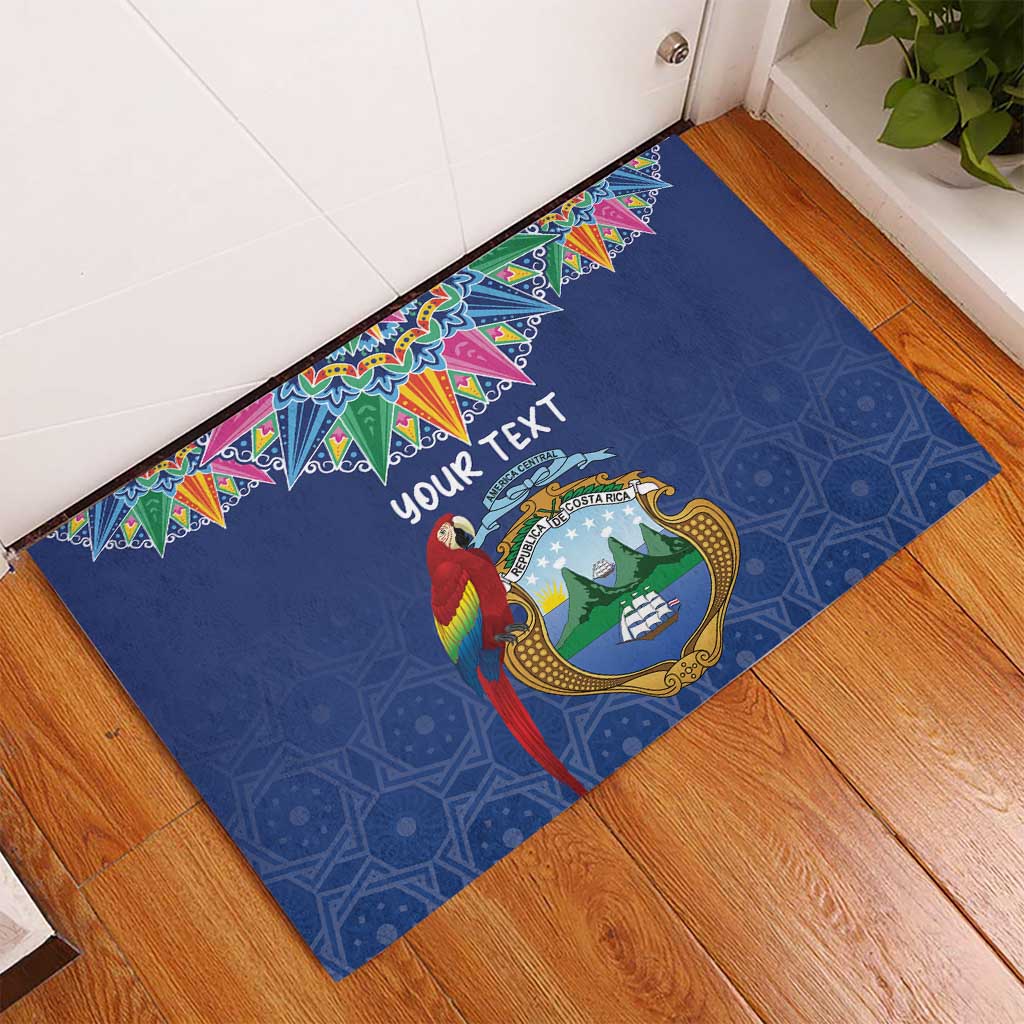 Pura Vida Costa Rica Personalized Rubber Doormat Oxcart Ornate Inspired - Wonder Print Shop