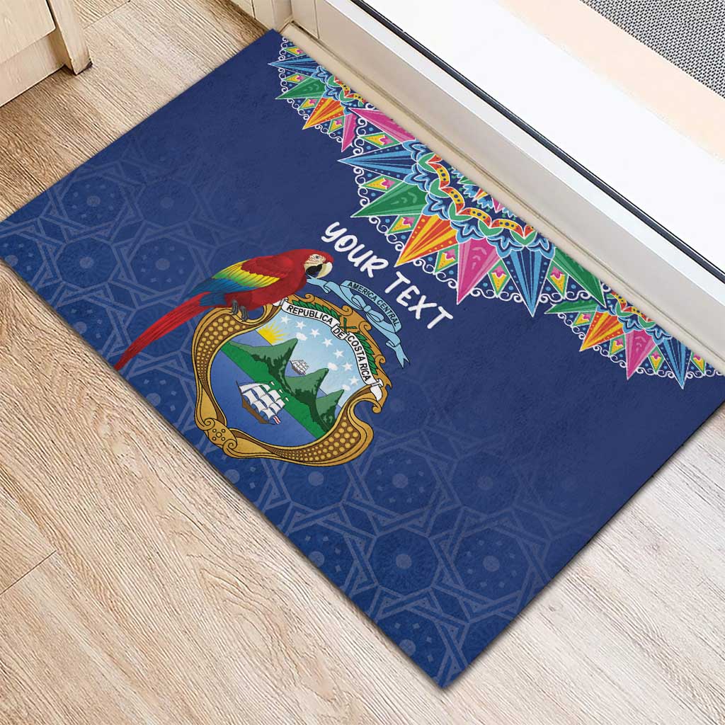 Pura Vida Costa Rica Personalized Rubber Doormat Oxcart Ornate Inspired - Wonder Print Shop