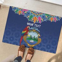 Pura Vida Costa Rica Personalized Rubber Doormat Oxcart Ornate Inspired - Wonder Print Shop