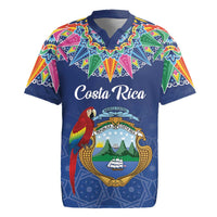 Pura Vida Costa Rica Personalized Rugby Jersey Oxcart Ornate Inspired - Wonder Print Shop