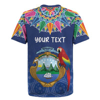 Pura Vida Costa Rica Personalized Rugby Jersey Oxcart Ornate Inspired - Wonder Print Shop