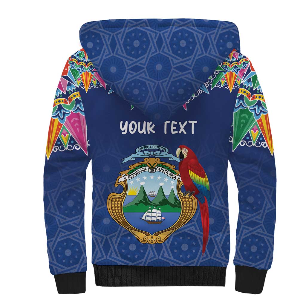 Pura Vida Costa Rica Personalized Sherpa Hoodie Oxcart Ornate Inspired - Wonder Print Shop