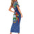 Pura Vida Costa Rica Personalized Short Sleeve Bodycon Dress Oxcart Ornate Inspired - Wonder Print Shop