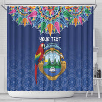 Pura Vida Costa Rica Personalized Shower Curtain Oxcart Ornate Inspired - Wonder Print Shop