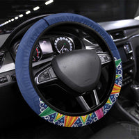 Pura Vida Costa Rica Steering Wheel Cover Oxcart Ornate Inspired - Wonder Print Shop