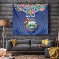 Pura Vida Costa Rica Personalized Tapestry Oxcart Ornate Inspired - Wonder Print Shop