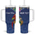 Pura Vida Costa Rica Personalized Tumbler With Handle Oxcart Ornate Inspired - Wonder Print Shop