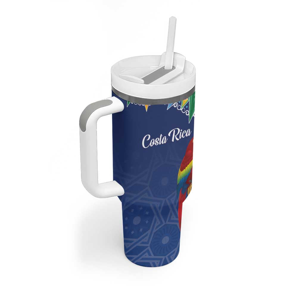 Pura Vida Costa Rica Personalized Tumbler With Handle Oxcart Ornate Inspired - Wonder Print Shop