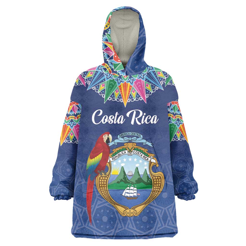 Pura Vida Costa Rica Personalized Wearable Blanket Hoodie Oxcart Ornate Inspired - Wonder Print Shop