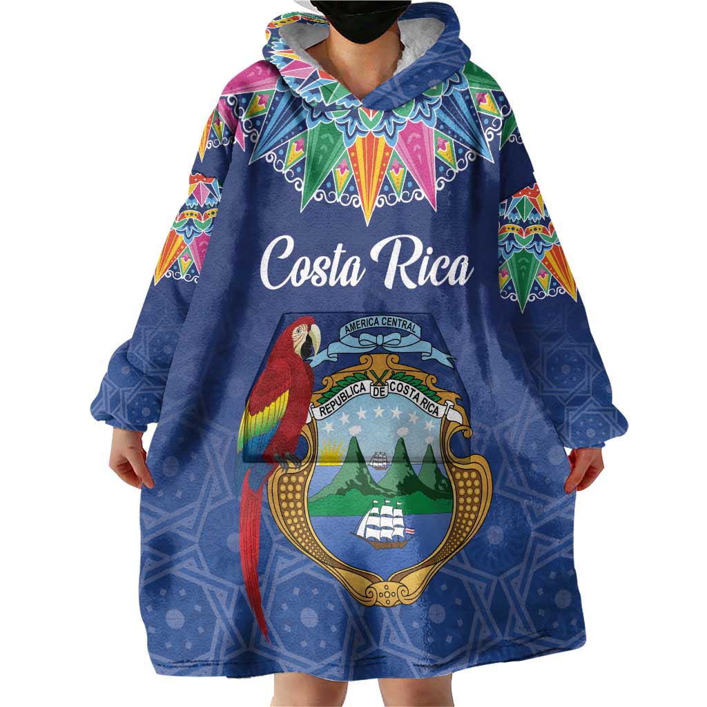 Pura Vida Costa Rica Personalized Wearable Blanket Hoodie Oxcart Ornate Inspired - Wonder Print Shop