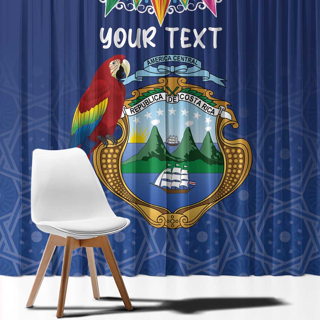 Pura Vida Costa Rica Personalized Window Curtain Oxcart Ornate Inspired - Wonder Print Shop