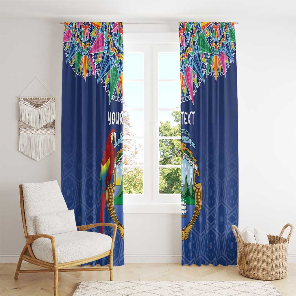 Pura Vida Costa Rica Personalized Window Curtain Oxcart Ornate Inspired - Wonder Print Shop