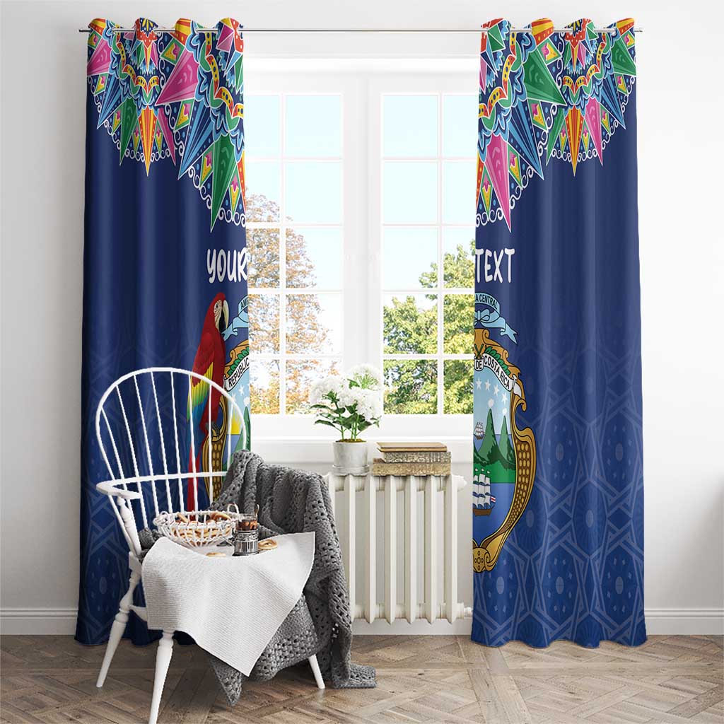Pura Vida Costa Rica Personalized Window Curtain Oxcart Ornate Inspired - Wonder Print Shop