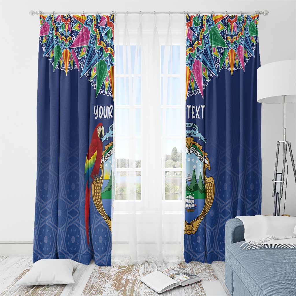 Pura Vida Costa Rica Personalized Window Curtain Oxcart Ornate Inspired - Wonder Print Shop