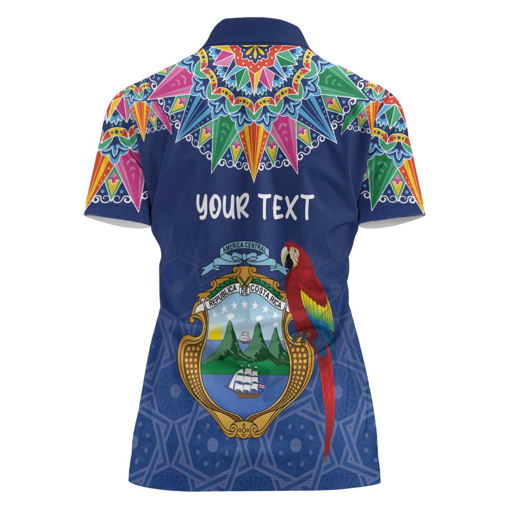 Pura Vida Costa Rica Personalized Women Polo Shirt Oxcart Ornate Inspired - Wonder Print Shop
