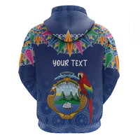 Pura Vida Costa Rica Personalized Zip Hoodie Oxcart Ornate Inspired - Wonder Print Shop