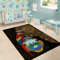 Pura Vida Costa Rica Personalized Area Rug Oxcart Ornate Inspired Gold Pattern - Wonder Print Shop