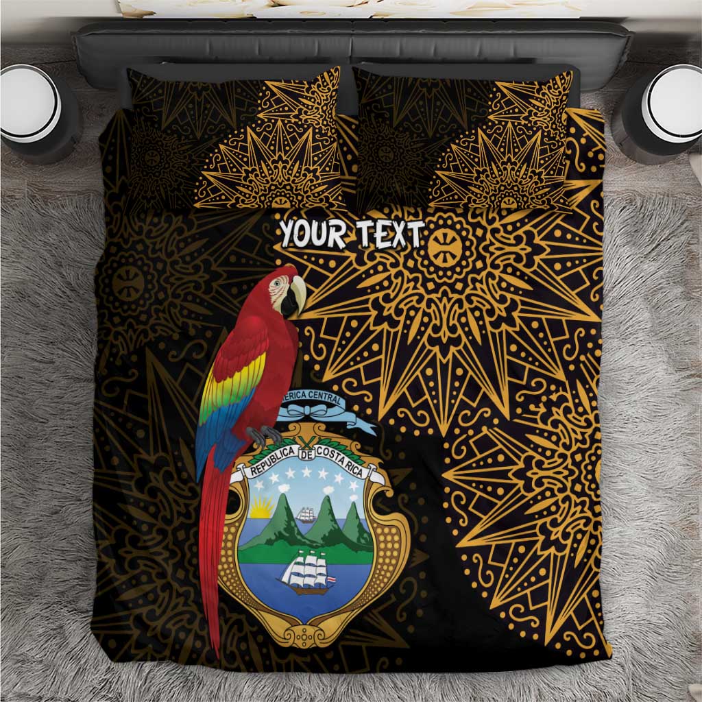 Pura Vida Costa Rica Personalized Bedding Set Oxcart Ornate Inspired Gold Pattern - Wonder Print Shop