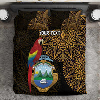 Pura Vida Costa Rica Personalized Bedding Set Oxcart Ornate Inspired Gold Pattern - Wonder Print Shop