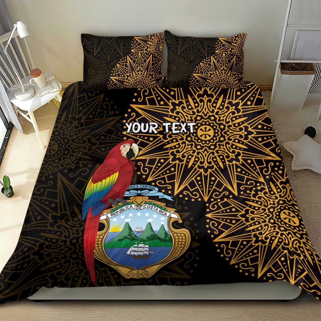 Pura Vida Costa Rica Personalized Bedding Set Oxcart Ornate Inspired Gold Pattern - Wonder Print Shop