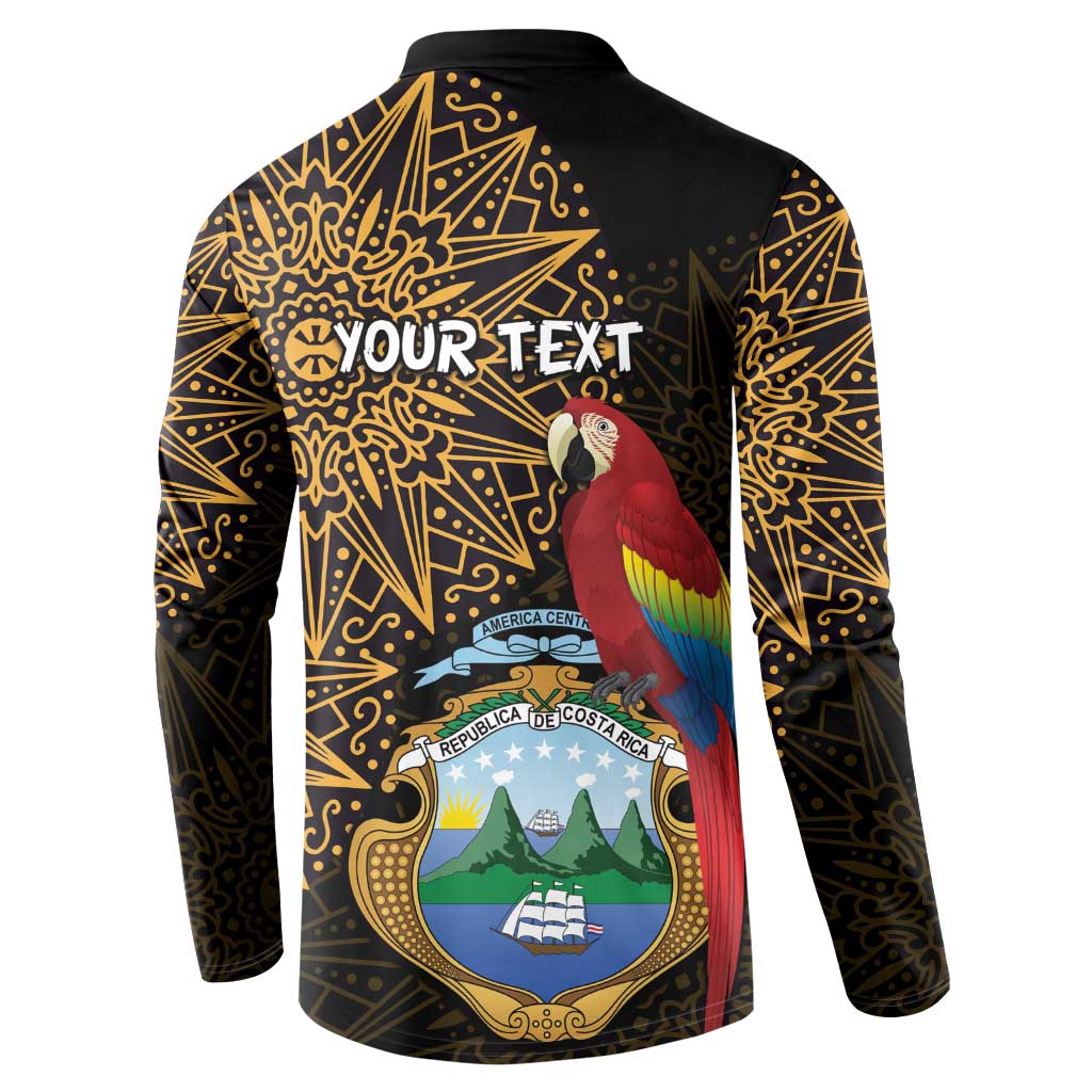 Pura Vida Costa Rica Personalized Button Sweatshirt Oxcart Ornate Inspired Gold Pattern - Wonder Print Shop