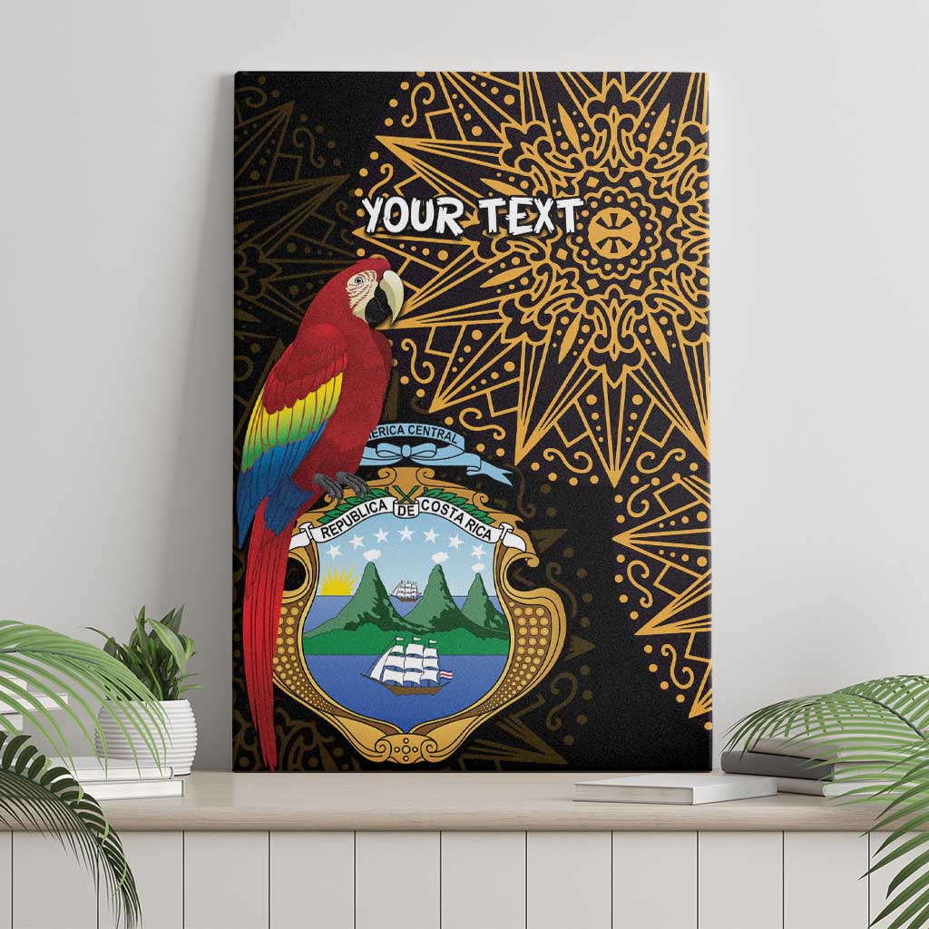 Pura Vida Costa Rica Personalized Canvas Wall Art Oxcart Ornate Inspired Gold Pattern - Wonder Print Shop