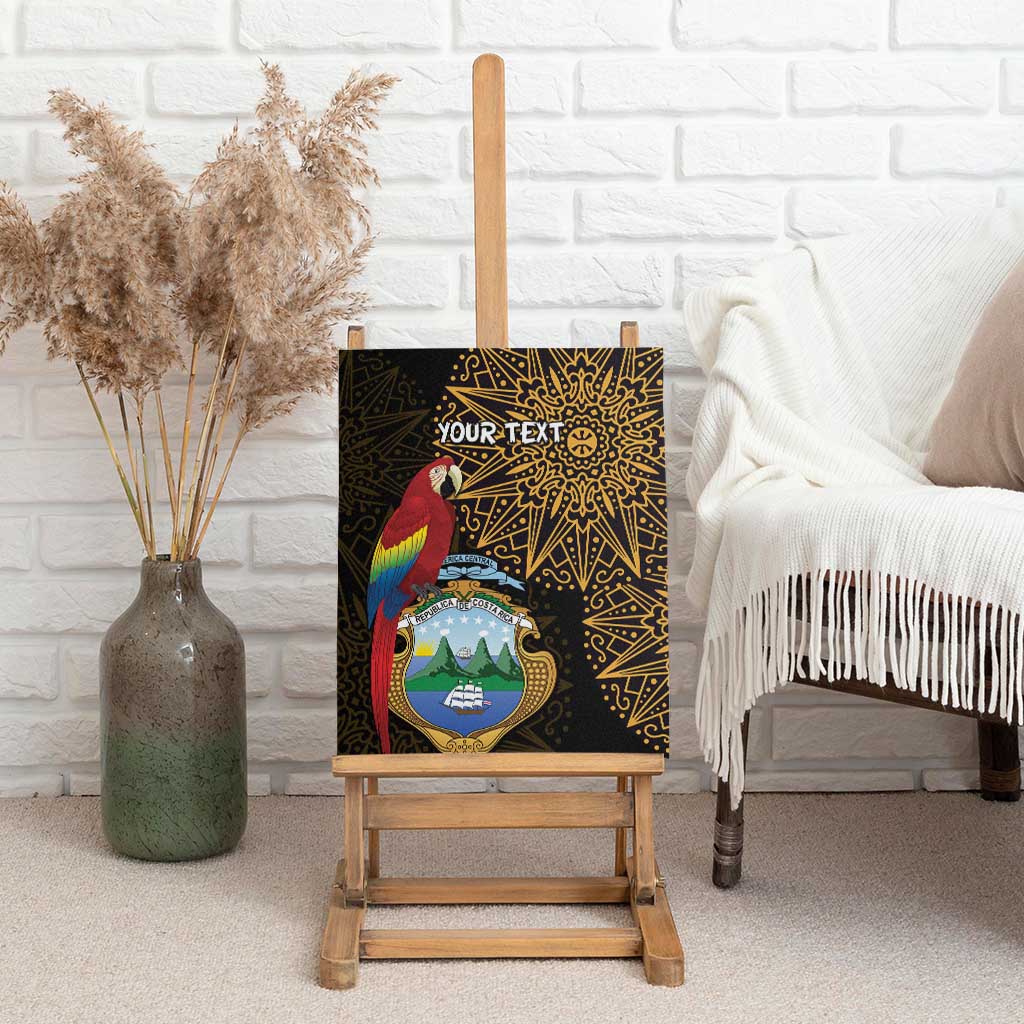 Pura Vida Costa Rica Personalized Canvas Wall Art Oxcart Ornate Inspired Gold Pattern - Wonder Print Shop