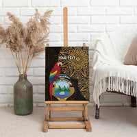 Pura Vida Costa Rica Personalized Canvas Wall Art Oxcart Ornate Inspired Gold Pattern - Wonder Print Shop