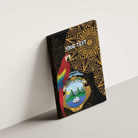 Pura Vida Costa Rica Personalized Canvas Wall Art Oxcart Ornate Inspired Gold Pattern - Wonder Print Shop