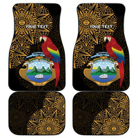 Pura Vida Costa Rica Personalized Car Mats Oxcart Ornate Inspired Gold Pattern - Wonder Print Shop