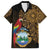 Pura Vida Costa Rica Personalized Family Matching Long Sleeve Bodycon Dress and Hawaiian Shirt Oxcart Ornate Inspired Gold Pattern - Wonder Print Shop